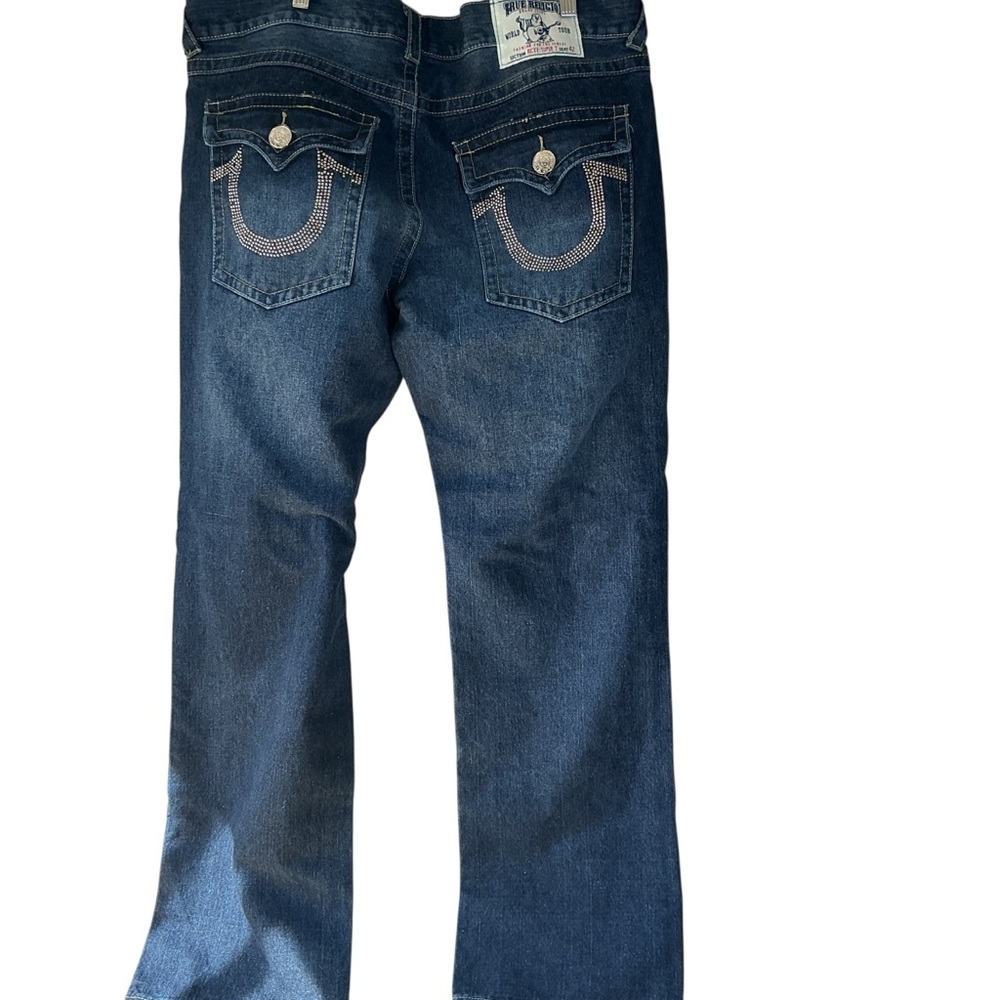 True Religion Jeans Men's Blue Ricky Super T Flap Pockets Made in the USA sz 42
